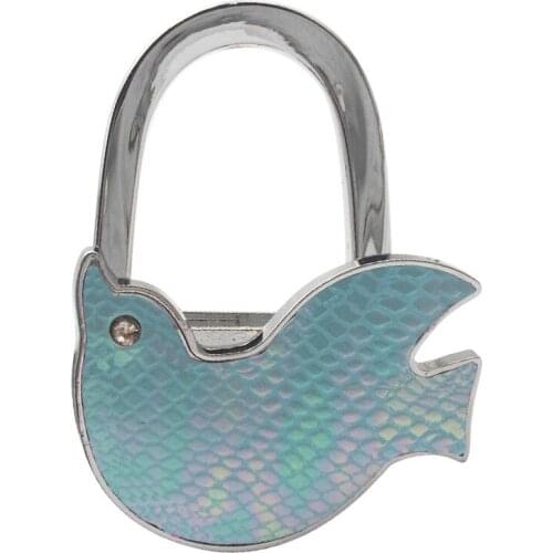 30PCS / LOT Fashion Metal Animal table hook Creative folding bag buckle hooks Non slip desk bag hook