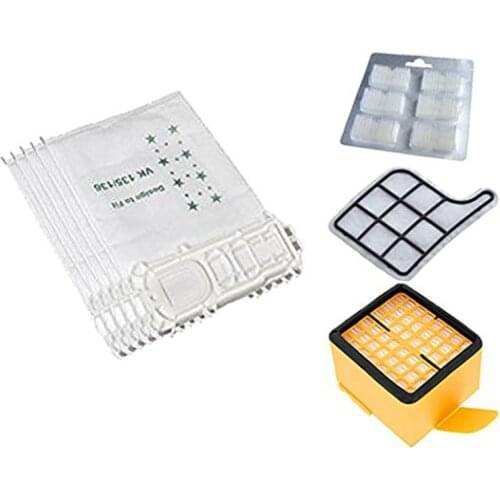 5 vacuum cleaner bags 2 filters 1 scented stones suitable for Vorwerk vacuum cleaner Kobold 135 136