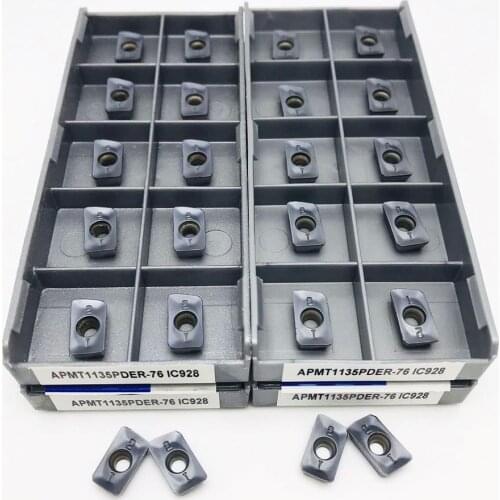 Carbide insert APMT1135PDER 76 IC928 Lathe parts tool turning milling cutter slot cutting insert APMT 1135CNC lathe tool