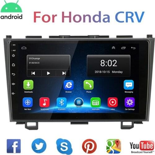 9" Android 9.1 car Radio Multimedia Player for Honda CRV CR-V 2006 2007 2008 2009-2012 2din Car GPS Navigation head unit Player