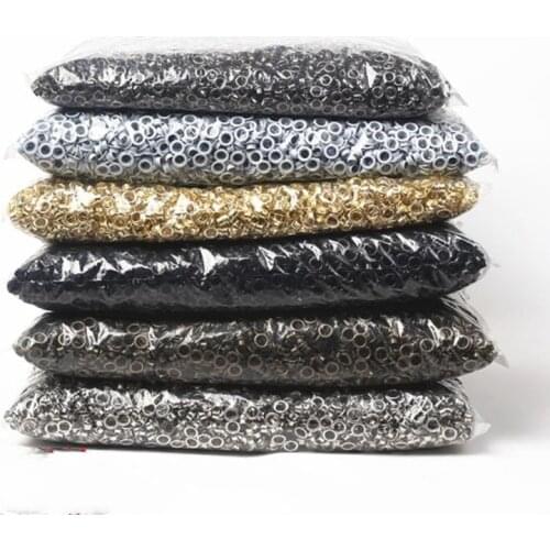 Free shipping 1000set Silver/antique brass/gold/gun metal Eyelets with Washers for Banners Leather Craft Shoes grommet