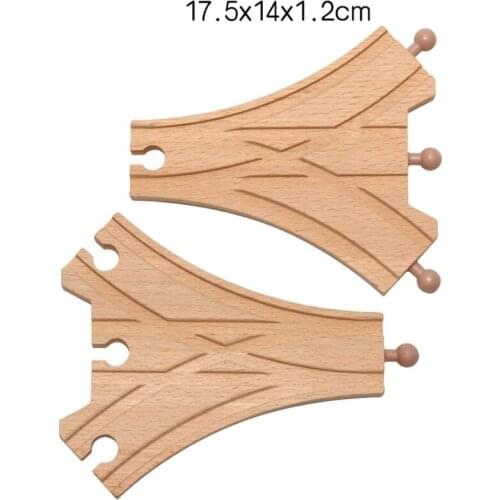 Wooden Tracks Scarce Accessories Train Tracks Childrens Toys Compatible with Wooden P127 Free Shipping Each Set of Two Wood