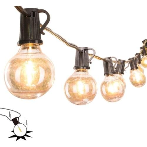 NEW Patio String Light Christmas G40 Globe Festoon Bulb Fairy String Light Outdoor Party Garden Garland Wedding Decoration