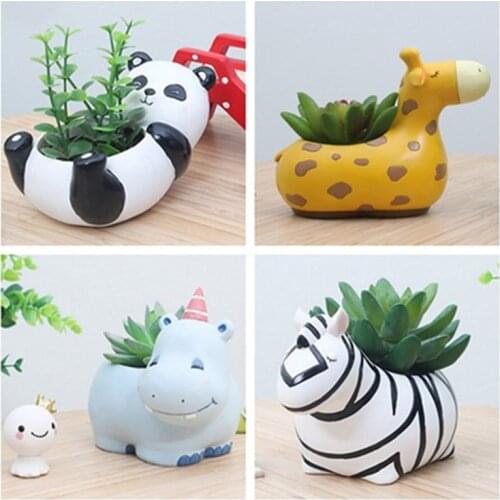Succulent Plant Pot Cute Animal Flowerpot Create Design Lovely Little Animals Home Garden Bonsai Pots