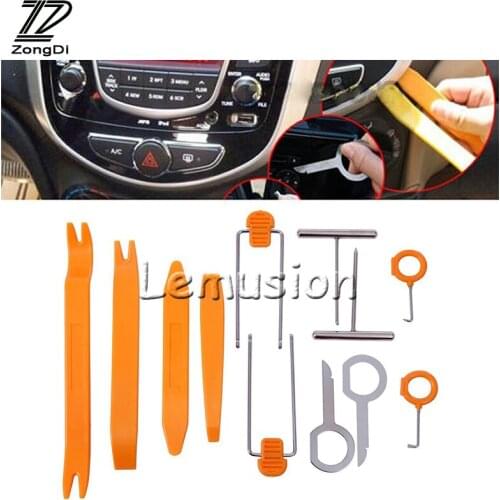 ZD 12Pcs Car Panel Pry Disassembly Tool For Mercedes W203 W204 BMW E39 E36 E90 F30 F10 Volvo XC60 XC90 Alfa Romeo Audi A6 c5 c6