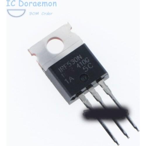 IRF530 5PCS IRF530N TO-220 Transistor IRF530NS TO-263 D2PAK N-channel MOS field effect tubes 100V 17A 100% original New