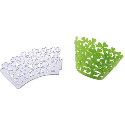SCD508 Clover Cake Frame Metal Cutting Dies For Scrapbooking Stencils DIY Album Cards Decoration Embossing Folder Die Cuts New