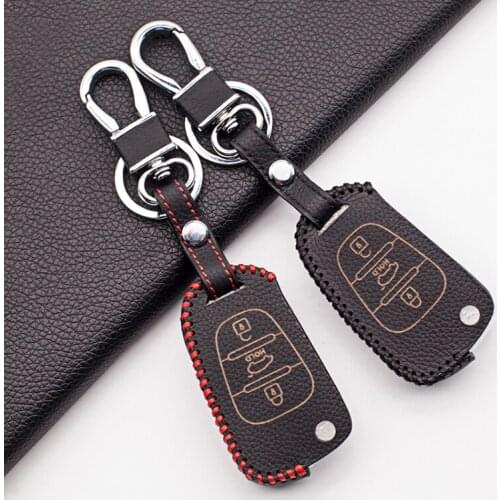 Classic style 3 button remote car key cover case fob shield case for kia ceed picanto sportage for i20 i30 ix35