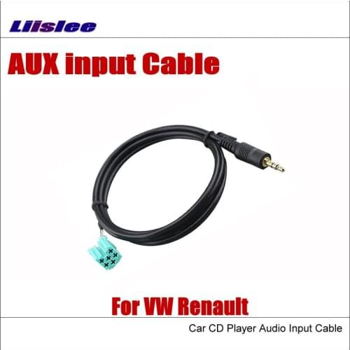Liislee Original Plugs For VW Renault AUX Adapter 3.5mm Connector Car Audio Media Cable Data Music Wire