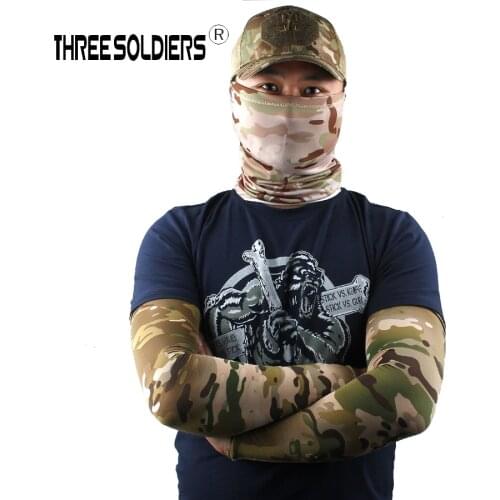 Tactical Camouflage Sports Arm Sleeve Basketball Cycling Arm Warmer Summer Running Fishing Sun Protection Cuff Cover