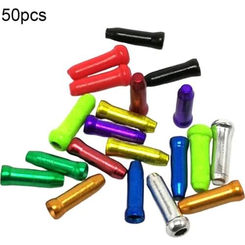 80%HOT 50 pieces of bicycle brake shifter inner tip shift cable end cover riding parts suitable for brake shift derailleur inner