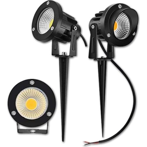 New Style COB Garden Light LED Lawn Lamp 220V 110V 12V Waterproof Spike Bulb 3W 5W 7W 10W Outdoor Landscape IP65 Path Spotlight