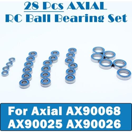 Axial RC Ball Bearing Set for Axial AX90068 AX90025 AX90026 28Pcs Bearings