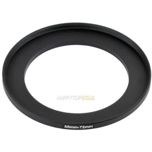 2pcs 55mm to 72mm 55-72 Lens Stepping Step Up Filter Ring Adapter