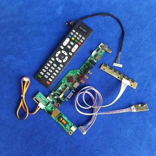LCD screen controller board DIY KitHDMI-compatible USB VGA Analog signal Fit LT133DEVJK00/LTD133EWMZ 20-Pin LVDS 1280*800 1CCFL