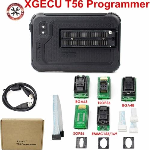 XGecu T56 Programmer 56 Pin Drivers ISP Support 20000+ ICs for PIC/NAND Flash/EMMC TSOP48/TSOP56/BGA48/63/64/100/153/162/211