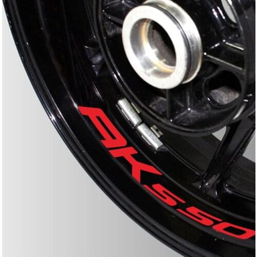 Motorcycle Reflective wheel Tire logo creative stickers rim inner Decorative waterproof decals for KYMCO AK550 ak 550 ak550