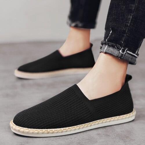 Casual Loafers Shoes for Men Trainer Mesh Shoes Men Slip on Fishman Flats Fashion Classic Men Shoes Casual Zapatillas De Verano