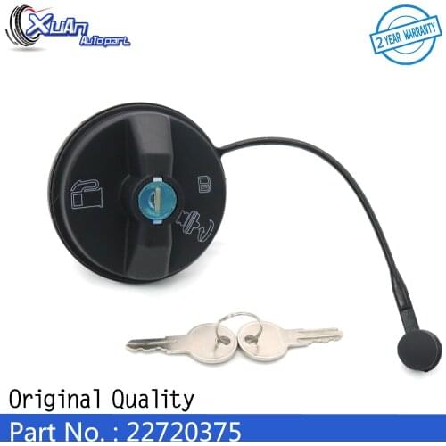 XUAN Locking Fuel Gas Tank Filler Cap with Keys Covers 22720375 For BUICK CENTURY REGAL CADILLAC CTS CHEVROLET IMPALA MALIBU