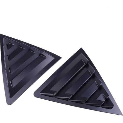 2pcs Rear Quarter Panel Window Side Louvers Trim Vent Car Matt Black ABS Fit for Toyota Corolla 2014 2015 2016 2017 2018