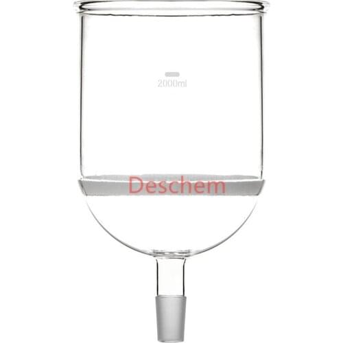 2000ml,24/40,Buchner Funnel,3# Core Filter,2L,Glass Groud Joint,Chemical Labware