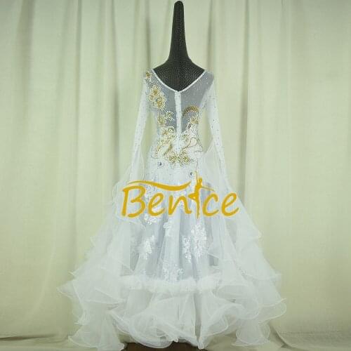 2019New Ballroom Dance Competition Dress Women Waltz Dress Standard Modern Dance Performance Costumes