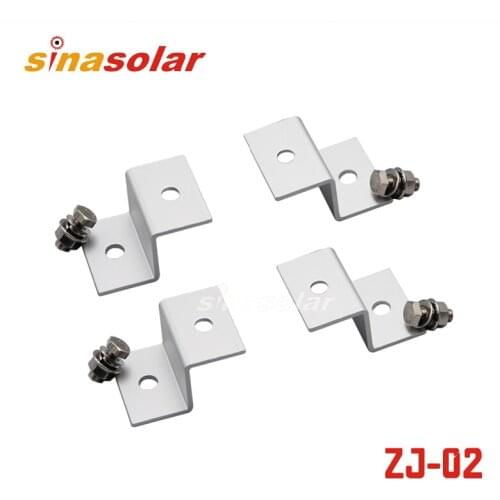 38mm Aluminum Solar Mount Kits Easily Mounting RV Z Shaped Solar Panel Mount Z Bracket For Outdoor RV Boat Off Grid Roof