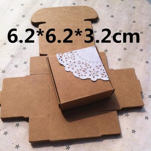 50pcs Kraft Paper Box Wedding Decoration Gift Box Brown Cardboard Jewelry Box Birthday Party Craft Paper Handmade Candy Boxes