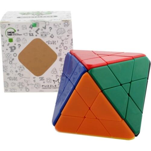 LanLan 8 Axis Octahedron Skewbed Magic Cube Diamond Professional Speed Puzzle Antistress Educational Toys For Children