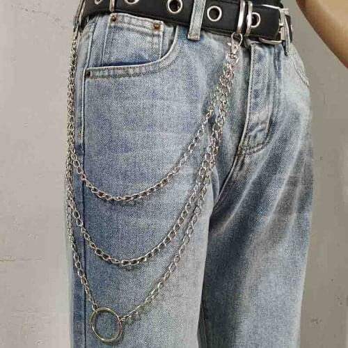 Pants Chain Trendy Wallet Chains Unisex Silver Metal Punk Keychain Rock Jewelry 3 Style