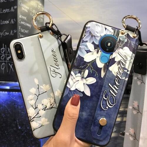 Back Cover Durable Phone Case For Nokia 1.4 Anti-dust Soft New Arrival Wristband For Girls