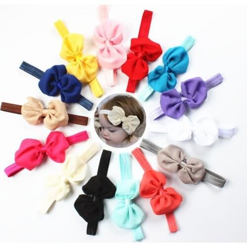 Baby Headband Ribbon Handmade DIY Toddler Infant Kids Hair Accessories Girl Newborn Bows bowknot bandage Turban tiara