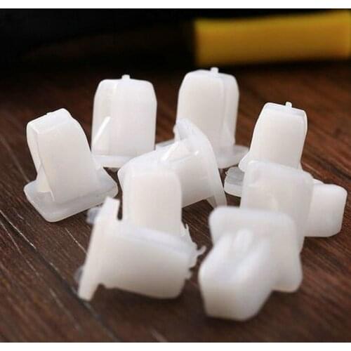 Retainer Push Car Cover Fender Car Door Clamp Panel Clip Auto Plastic Fasteners Square White Auto Bumper Fastener Rivet