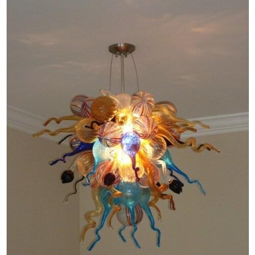 Artistic Gallery Decor Chihuly Style LED Handmade Blown GLass Chandeliers Art Glass Chandelier Lighting