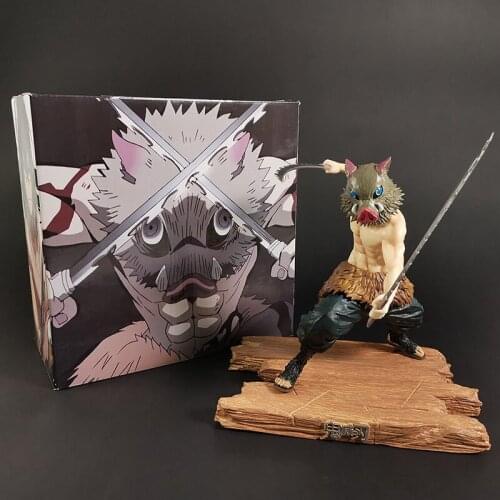 Demon Slayer Hashibira Inosuke Battle Ver PVC Collection Model Statue Anime Figure Toy