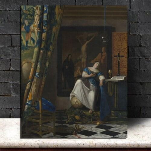Johannes Allegory Of Faith Canvas Painting Print Living Room Home Decoration Artwork Modern Wall Art Oil Painting Poster Picture