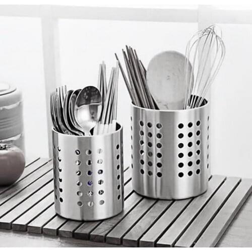 Stainless Steel Chopstick Holder Kitchen Tableware Container Cutlery Utensil Organizer Spoon Knife Fork Rack Kitchen Accessories