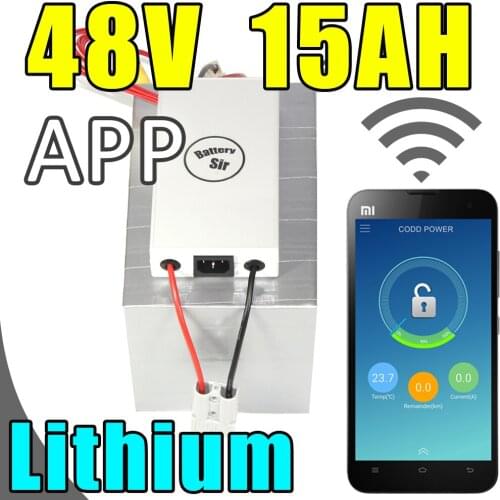 48v 15ah lithium battery app remote control Bluetooth electric bicycle Solar energy battery pack scooter ebike 1000w