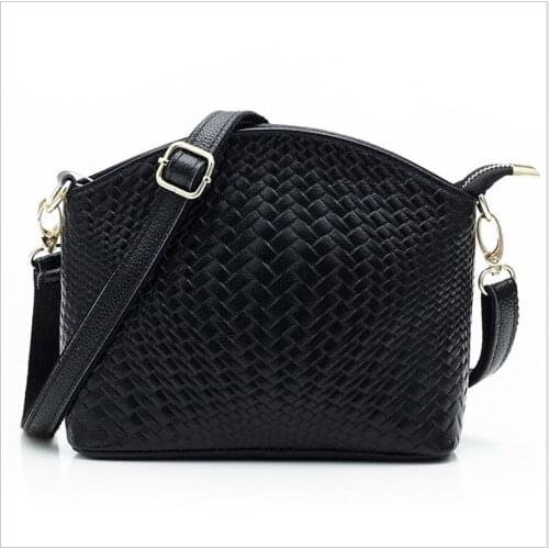 Small Handbag & Shoulder bag for Woman Genuine Leather bag Real cow leather Black Burgundy Dark blue Blue Pink Red