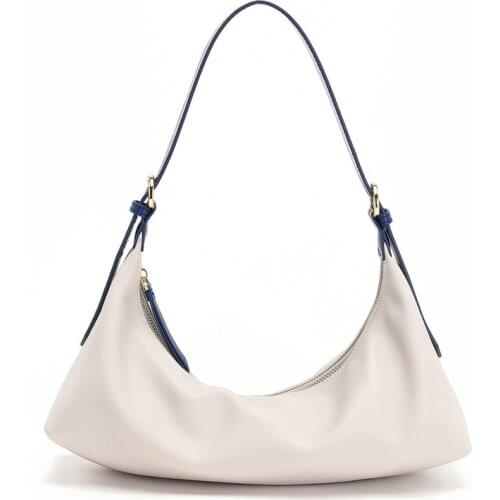 Fashion Shoulder Bags For Women 2021 New Leather Hobos Female Underarm Bag Simple Design Crossbody Tote Genuine Leather Handbags