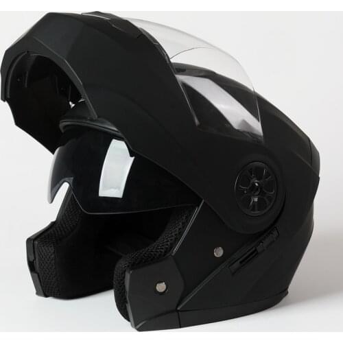 Double Lens Motorcycle Helmet Flip Up Motocross Helmets Men Full Face Moto Helmets Motorcycle Capacete Casco Moto