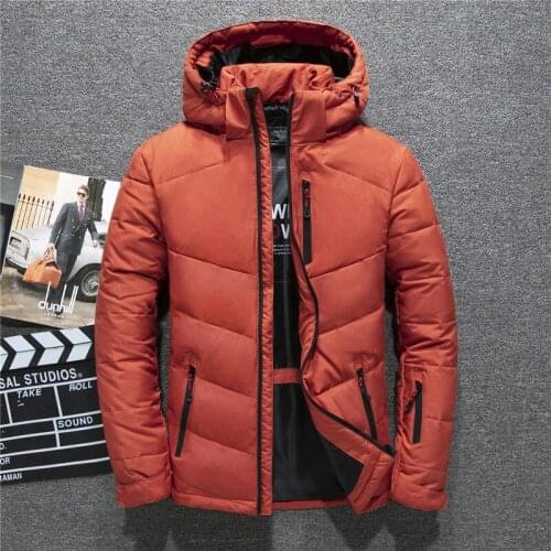 Famous Brand Winter Jacket Men Hood Detachable Casual Windproof Warm White Duck Down Jacket High Quality Down Men