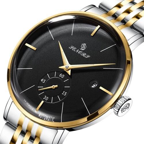 Mens Watches Top Brand Luxury Automatic Mechanical Watch Fashion stainless steel waterproof Analog Wristwatch relogio masculino