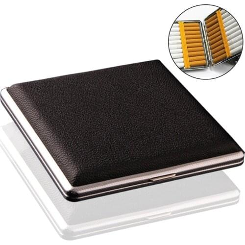 New Leather 14-20 PCS Cigar Cigarette Tobacco Pocket Box Storage Case Holder Wallet