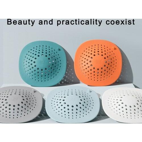 New TPR Mesh Filter Sink Bathroom Hair-proof Toilet Floor Drain Cover Household Kitchen Sink Floor Drain