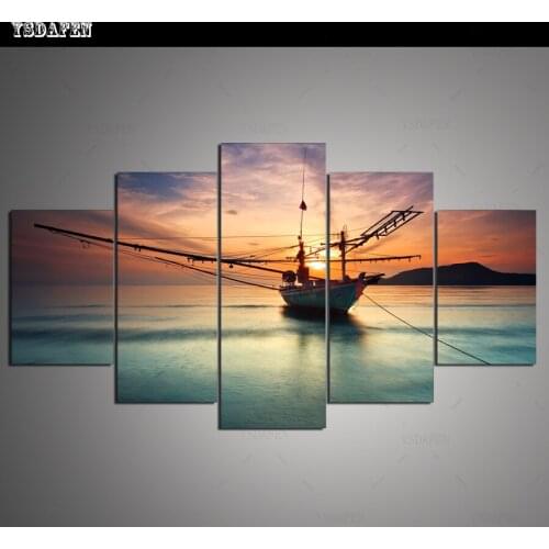 Op de muur HD print olieverf Film modulaire foto Scenery poster kind room decor woondecoratie 5 stks canvas art z360