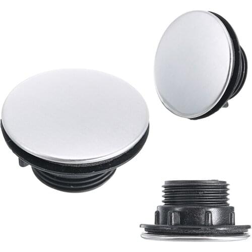 Silver Stainless Steel Kitchen Sink Plug Tap Hole Blanking Plug Plate Stopper Cover Suitable For Hole 26-40mm