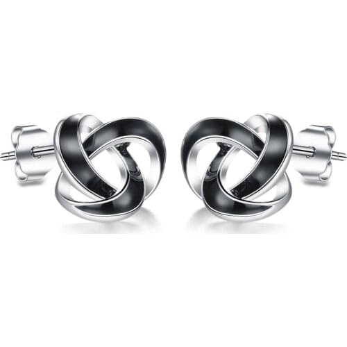 Simple Women top quality Black Stud Earrings for Party Gift Korean Geometric Earring Jewelry Female brincos bijoux