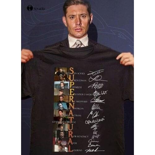 Supernatural All Cast Signatures Unisex Shirt Tee Shirt