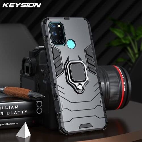 KEYSION Shockproof Case for Realme 7 7i 6 C17 C15 C12 C11 X7 V5 Q2 Pro Phone Cover for OPPO Reno4 Z 5G F17 A32 A53 A73 A93 2020